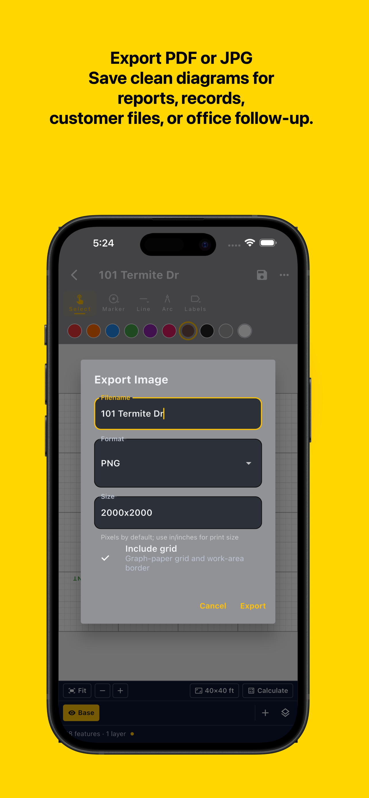 PestDraw app screenshot 2